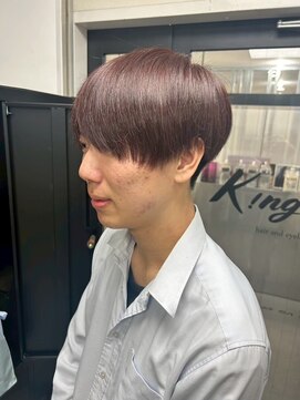 メンズサロン キング 高槻店(Men’s salon K!ng) 韓国マッシュセンターパートツーブロックメンズハイライトウルフ