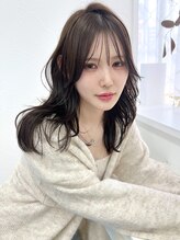 ロマーリ(LOMARLIE)&nbsp;ラフレイヤー20代韓国風くびれヘアブリーチなしブラウンカラー