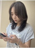 ハッシュカット × オリーブグレージュ