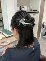 ホワイトストーン WHITE STONE チェリーブラウンひかり結びアレンジ