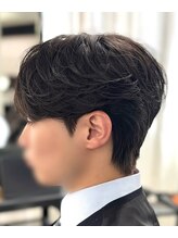 ニュアンスパーマ×ダウンパーマ/韓国センターパート