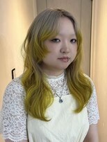 チェリーコーク ウブ(CHERRY COKE ubu) ~ブリーチあり 黄色のグラデーションカラー~