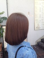 フェリシータ 緑地公園店(felicita) 明るさを抑えたブラウンピンクショコラ@ワンカールボブ