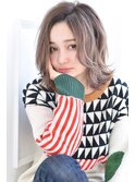 ★DISHEL★外ハネXラベンダーグレージュ