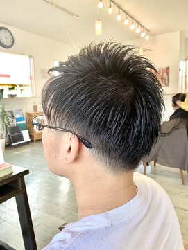 オレンジ(orange) 【orange大分賀来】メンズツーブロック刈り上げスタイルマッシュ