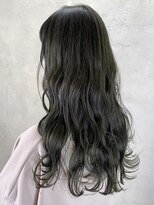 アイティー バイ アルバム 中野店(IT by ALBUM)&nbsp;オリーブグレーハイライト_セミウェットウェーブ_ba308402