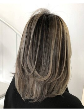エイム ヘア デザイン 町田店(eim hair design) ミルクティーベージュ×シャドールーツ