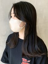 アイティーバイアルバム 八王子店(IT by ALBUM) フェイスレイヤーナチュラルカール_くすみブルー_ba351921