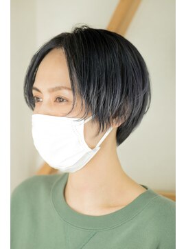 カミカガク マッシュショート×ネビージュカラー