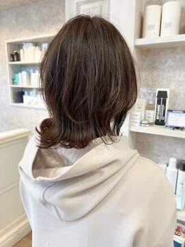 キャアリー(Caary) 福山市美容室Caary人気 ミディアムレイヤーピンクパープルカラー