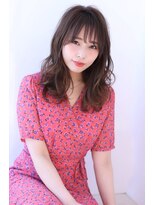 オーロ 緑地公園店(ORO)&nbsp;アッシュブラウンの大人かわいいブランジュ小顔くびれセミディ