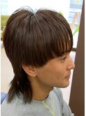 【艶髪ウルフヘアスタイル】マッシュウルフ×ブラウンヘアー