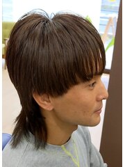 【艶髪ウルフヘアスタイル】マッシュウルフ×ブラウンヘアー