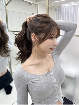 コア 銀座(COA) ハッシュカット/フルバング/似合わせカット/レッドブラウン/銀座