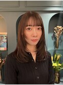 【お客様style】レイヤーカット/グレージュベージュ
