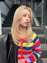 ザシェノンアオヤマ(THE CHAINON AOYAMA)&nbsp;ワンカールレイヤー／ブロンド／ミルクティーベージュ