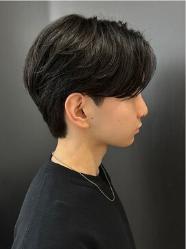 エルマーク(L-MARK) センターパートニュアンスパーマ韓国カルマパーマコンマヘア