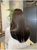 髪質改善ストレートでうるピカ艶髪に♪