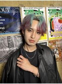 インスタ【riki_hair】エンドカラーmint×RED