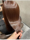 【同日施術】美革縮毛矯正+秋カラー