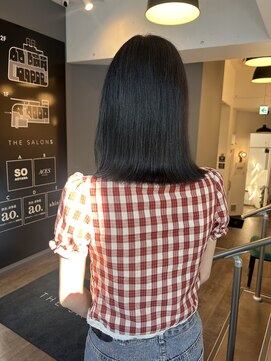 アオ(ao.) ダークブラウン/こなれミディ/イメチェン