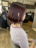 ヘブンリー(heavenly)&nbsp;レイヤーボブ/レイヤーカット/ピンクボルドー/ワインレッド