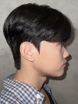 韓国シースルーマッシュダウンパーマ韓国マッシュ