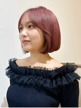 ユー イケブクロ(u Ikebukuro)&nbsp;ショートボブ/ピンク/ダブルカラー/ブリーチ/