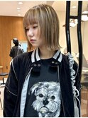 大人ボブ大人ショートボブ切りっぱなしボブ前髪あり前下がりボブ