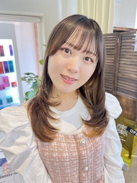 スノードロップ 高円寺店(Snowdrop) メルティカラー/フェミニンロング/似合わせカット/着物ヘア