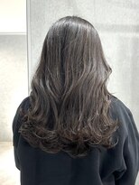 ラック(LUCK)&nbsp;ラベンダーグレージュ/船橋/くすみベージュ/細めハイライト