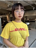 ライン残したボブカット