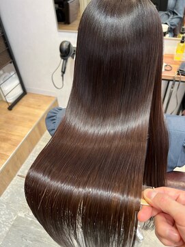 アディクト 東陽町西口(addict) ツヤツヤ髪になる髪質改善＿ベージュ＿ロング［東陽町駅］