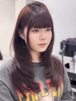 ジィルム(XELM)&nbsp;ハイライトカラーミルクティーベージュレイヤーカット