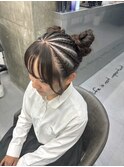 ハイライトカラーミルクティーベージュレイヤーカット