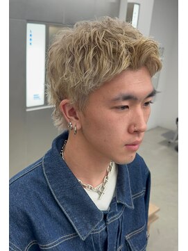 ロンド ローガン 名駅(Lond LOGAN) メンズハイトーン刈り上げないスパイキーショート