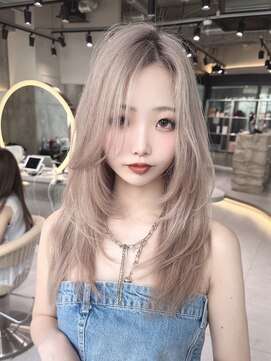 アスター 天神大名店(Aster) 小顔に見えるトレンドヘア/黒髪/オリーブグレー/ココアベージュ