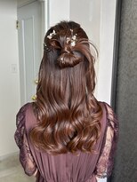 クレム 博多駅店(ChLem)&nbsp;ヘアセット　アレンジ　お呼ばれヘア　ハーフアップ　福岡美容室