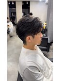 ニュアンスパーマ×毛流れセンターパート