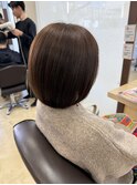 大人ナチュラル艶ボブ
