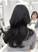 韓国スタイル/ナチュラルくびれヘア_くびれ巻き_レイヤーカット
