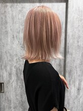 《ダブルカラー×髪質改善》ハイトーンカラーも艶感たっぷり*ケアブリーチ&髪質改善で色落ちまで綺麗が叶う