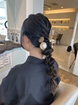 アンジュール&nbsp;卒業式ヘアセット