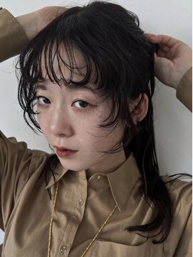 メートル(maitre) 【brown color × point cut】