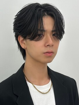 ロンドオム 池袋(Lond Homme) men's/メンズメッシュパーマ/ツーブロック/フェザーカット/池袋