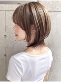 レイヤーショート”レイヤーカット*髪質改善*透明感ベージュ