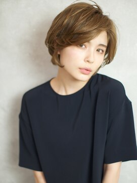 ベック ヘアサロン(BEKKU hair salon) ツヤとふんわりで大人可愛いショートボブ☆前髪長め☆