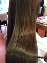 フルブライト(Full Bright)&nbsp;心斎橋FullBrightデザインカラー縮毛矯正美髪ストレートロング