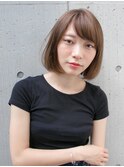 ナチュラルストレート　アッシュブラウン