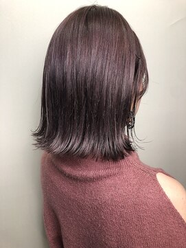 ヘアサロンエムフィス 池袋東口(HAIR SALON M Fe's) デザインカラー/厚めバング/ローライト/スリークボブ
